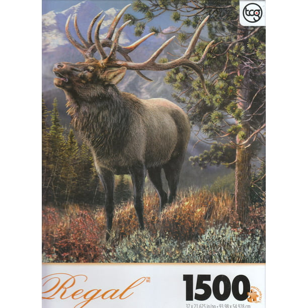 Elk in The Jungle Qeho 1000 Piece Jigsaw Puzzle for Adults Wooden Puzzle Entertainment Family Games for Home Decor 